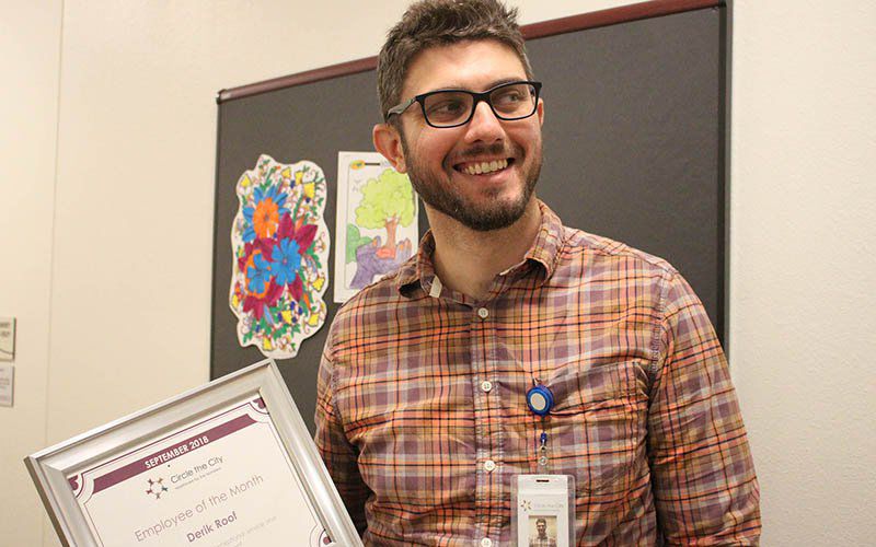 Circle the City case manager Derik Roof